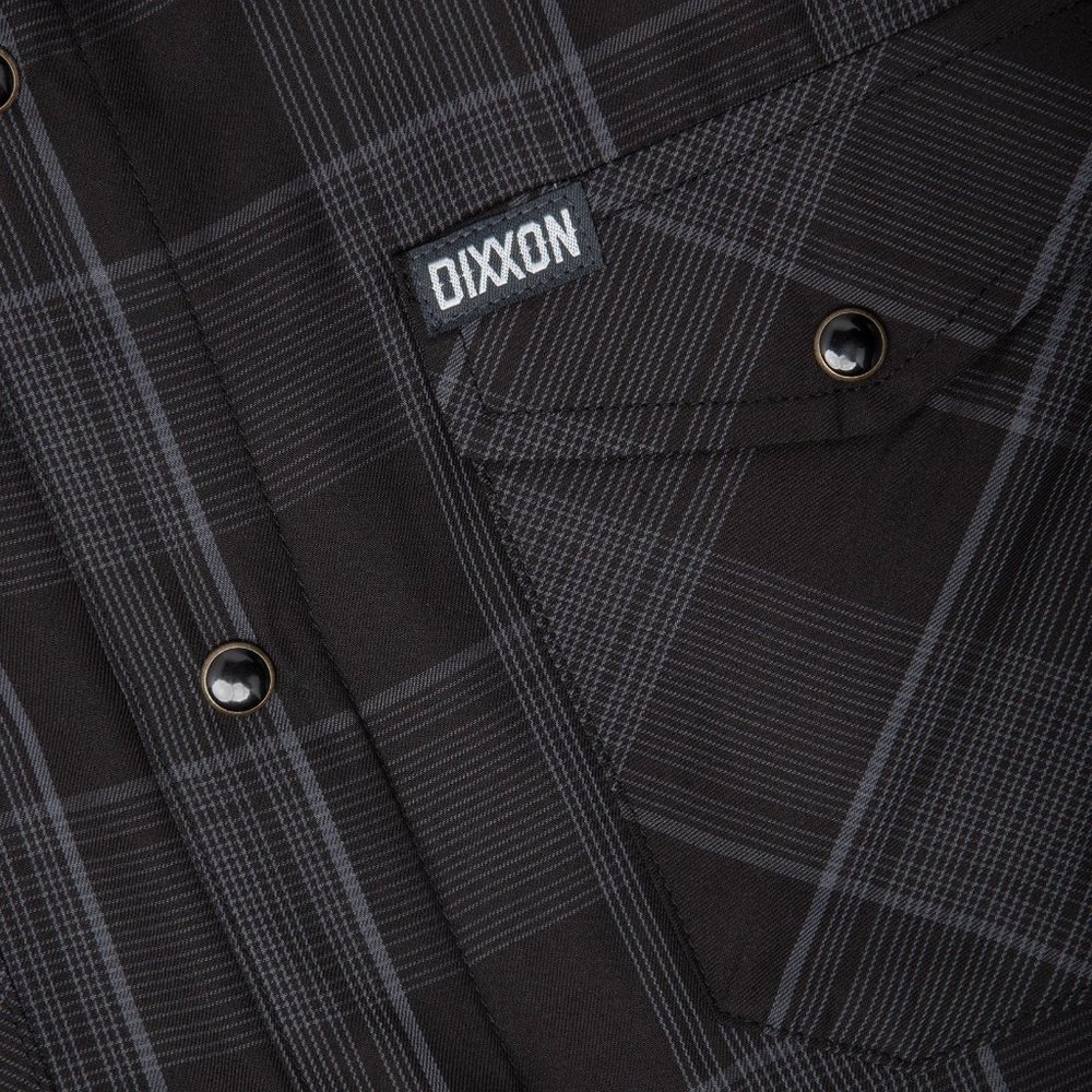 Dixxon - Murphy Bamboo Long Sleeve Shirt - Black & Gray Plaid - Men's 3XL - Picture 6 of 7